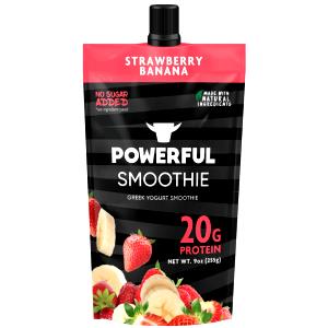 1/2 Pouch Frozen Greek Yogurt Smoothie, Strawberry Banana