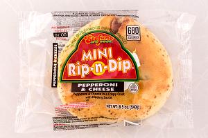 1/2 ring + sauce (120 g) Rip-N-Dip Pepperoni and Cheese