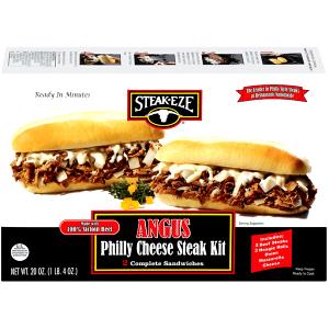 1/2 sandwich Angus Philly Cheese Steak Kit