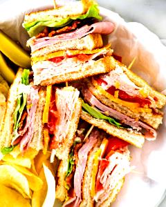 1/2 sandwich Crispers Club Sandwich (Half)