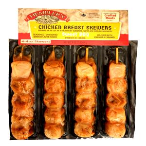 1/2 skewer (113 g) Boneless Chicken Breast Skewers