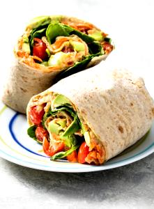 1/2 wrap (170 g) Veggie Wrap with Hummus