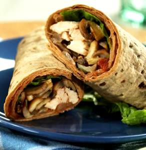 1/2 wrap Chicken Portabella Mushroom Wrap