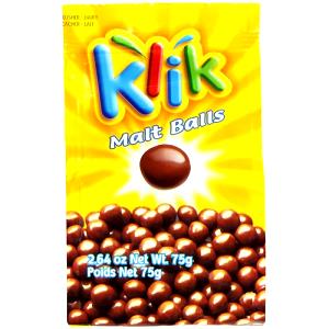 1/3 bag (25 g) Klik Milk Chocolate Coated Corn Puffs Malt Balls