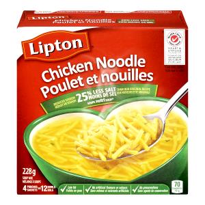 1/3 cup (19 g) Chicken Noodle Soup with 25% Less Salt