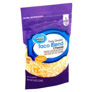 1/3 cup (28 g) Finely Shredded Taco Blend Cheese