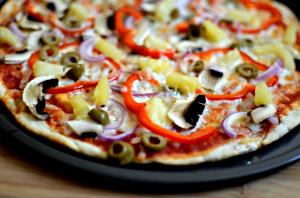 1/3 pizza (116 g) Roasted Vegetable Thin Crust Pizza