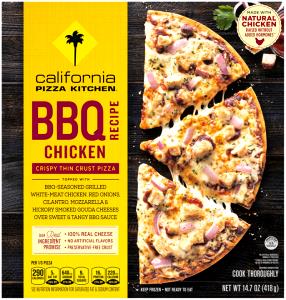 1/3 pizza (139 g) Crispy Thin Crust BBQ Chicken Pizza