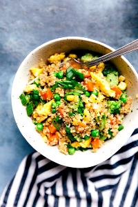 1/4 cup (1 cup cooked) (42 g) Quinoa Southern Style