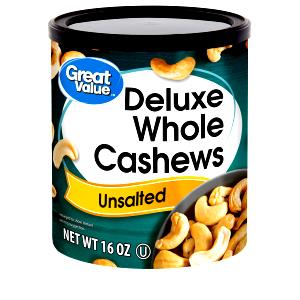 1/4 cup (1 oz) Deluxe Whole Cashews Unsalted