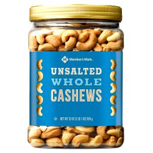 1/4 cup (1 oz) Lightly Roasted Unsalted Cashews