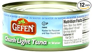 1/4 cup (2 oz) Canned Tuna in Water