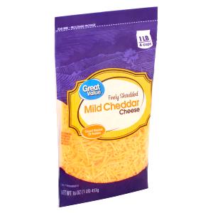 1/4 cup (26 g) Finely Shredded Mild Cheddar Cheese