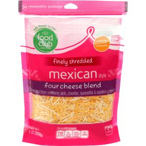 1/4 cup (28 g) Finely Shredded Mexican Blend Cheese