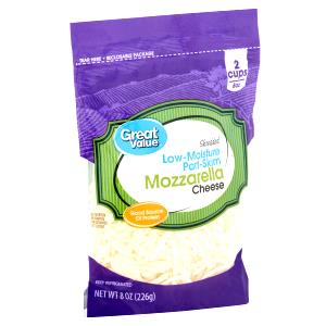 1/4 cup (28 g) Low-Moisture Part-Skim Shredded Mozzarella Cheese