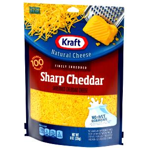 1/4 cup (28 g) Natural Finely Shredded Sharp Cheddar Cheese