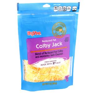 1/4 cup (28 g) Natural Shredded Reduced Fat made with 2% Milk Colby & Monterey Jack Cheese