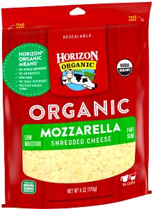 1/4 cup (28 g) Organic Mozzarella Shredded Cheese