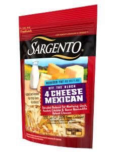 1/4 cup (28 g) Reduced Fat Mexican Style Cheese