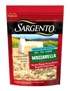 1/4 cup (28 g) Reduced Fat Mozzarella Cheese