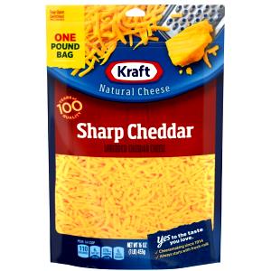 1/4 cup (28 g) Shredded Sharp Cheddar Natural Cheese