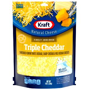 1/4 cup (28 g) Triple Cheddar Shredded Cheese Blend