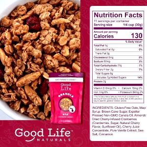 1/4 cup (30 g) Gluten Free Cranberry Granola