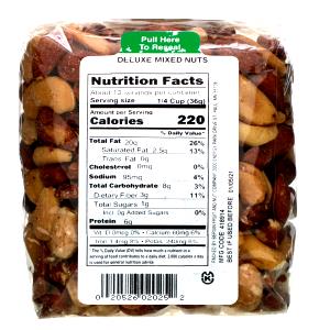 1/4 cup (36 g) Deluxe Mixed Nuts