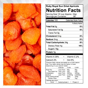 1/4 cup (40 g) California Sun-Dried Apricots