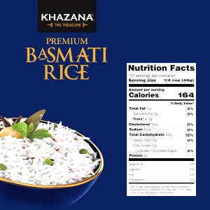 1/4 cup (45 g) Basmati Rice from India