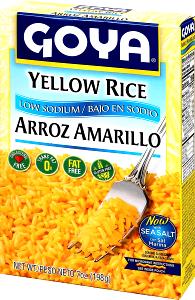 1/4 cup (45 g) Yellow Rice (Low Sodium)