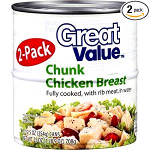 1/4 cup (53 g) Premium Chunk Chicken Breast in Water