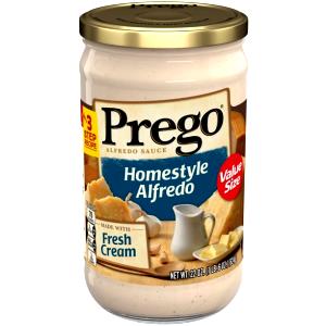 1/4 cup (60 ml) Prego Classic Alfredo Sauce