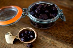 1/4 cup Chocolate Covered Blueberries