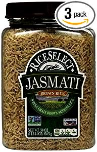 1/4 cup cooked (43 g) Jasmati Brown Rice