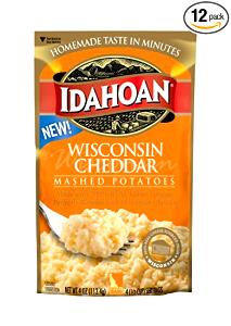 1/4 cup dry (140 g) Wisconsin Cheddar Mashed Potatoes