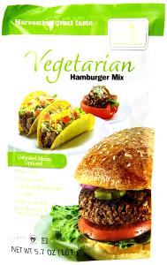 1/4 cup dry (3 oz) Vegetarian Hamburger Mix