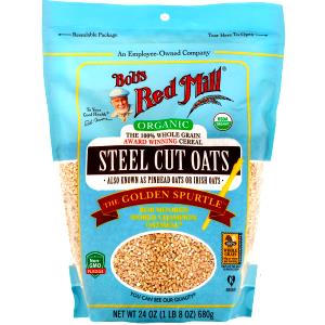 1/4 cup dry (40 g) Organic Steel Cut Oats