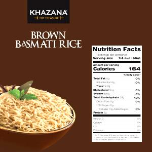 1/4 cup dry (45 g) Basmati Light Brown Rice