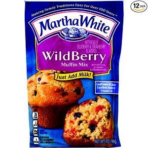 1/4 cup dry mix (33 g) WildBerry Muffin Mix