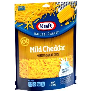 1/4 cup Mild Cheddar Cheese