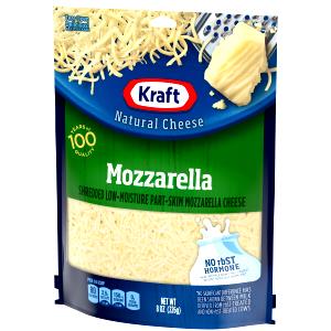 1/4 Cup Mozzarella Cheese, Shredded