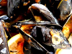 1/4 Cup Mussels İn Water, Salt Added