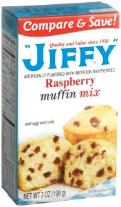 1/4 Cup Raspberry Muffin Mix