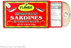 1/4 Cup Sardines İn Tomato Sauce, Canned