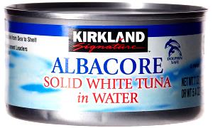 1/4 cup Solid White Tuna in Water