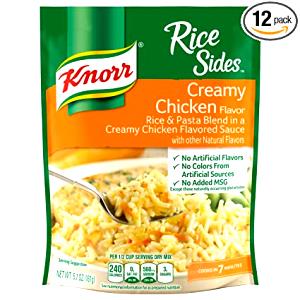 1/4 package (1/2 cup prepared) (34 g) Creamy Chicken Fusilli