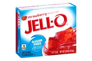 1/4 package (2.5 g) Sugar Free Strawberry Jello