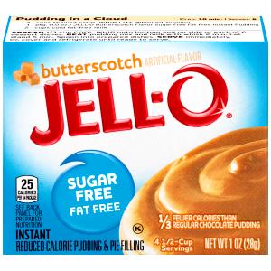 1/4 Package Butterscotch Pudding Mix, Instant, Sugar Free