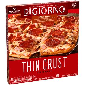 1/4 pizza (120 g) Medium Meat Trio Thin Crust Pizza